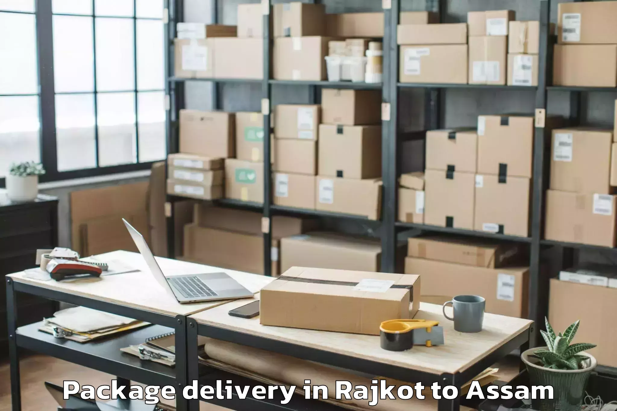 Reliable Rajkot to Bokolia Package Delivery